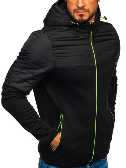 Le blouson de transition sportif pour homme noir Bolf KS1887