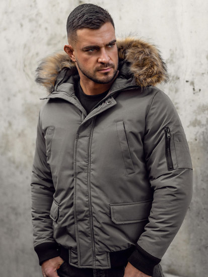 Le blouson d'hiver pour homme graphite Bolf 2019