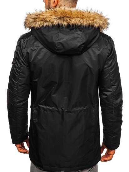 Le blouson d'hiver pour homme noir Bolf 1080