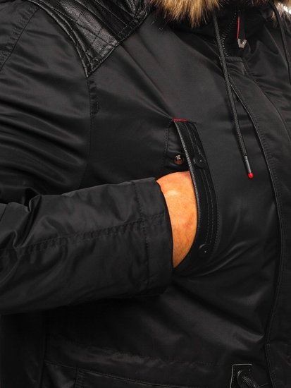 Le blouson d'hiver pour homme noir Bolf 1080