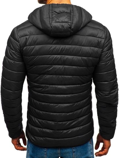 Le blouson d'hiver sportif pour homme noir Bolf LY1001