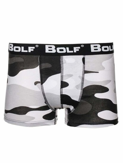 Le boxer pour homme camo-noir-blanc Bolf 0953-2