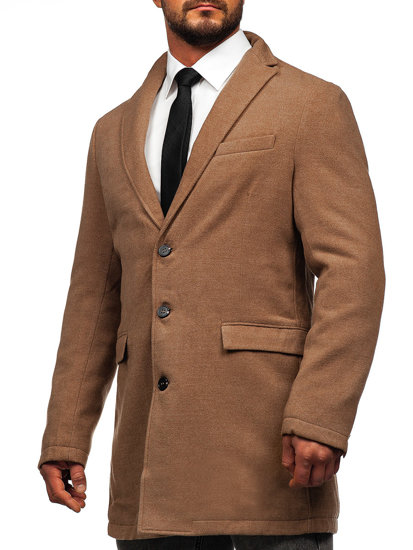 Le manteau d'hiver pour homme camel Bolf 1047