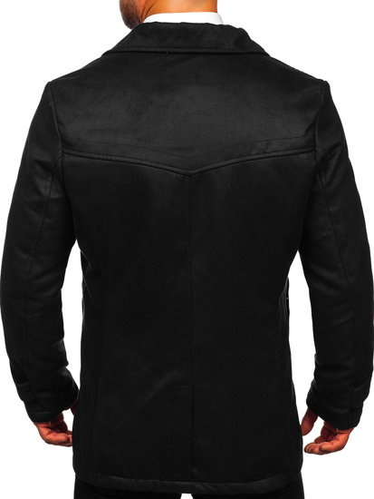 Le manteau d'hiver pour homme noir Bolf 3127