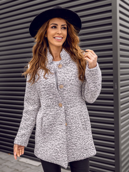 Le manteau pour femme blanc Bolf 6011-1