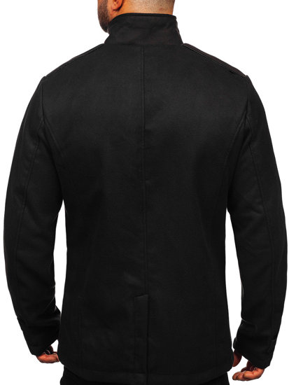 Le manteaux pour homme noir Bolf 8857