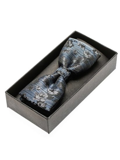 Le nœud papillon élégant pour homme bleu Bolf M108