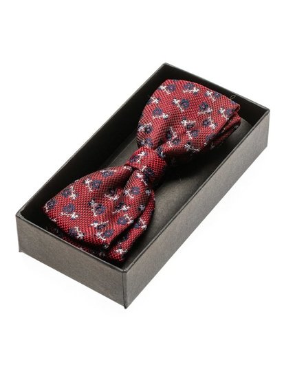 Le nœud papillon élégant pour homme rouge Bolf M103