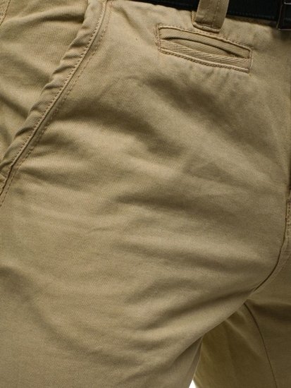 Le pantalon chino pour homme beige Bolf 6190