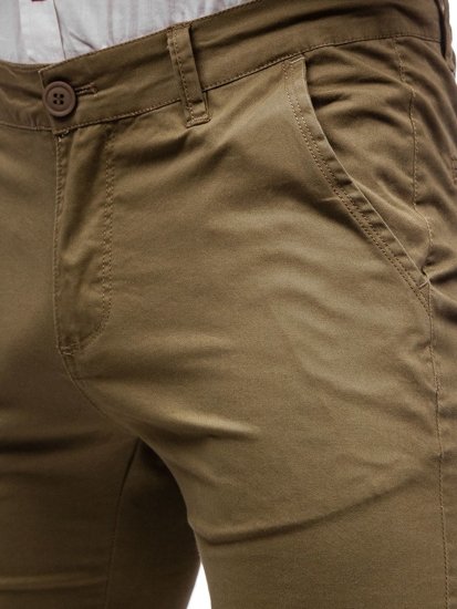 Le pantalon chino pour homme kaki Bolf 2901