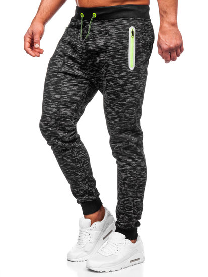 Le pantalon de sport pour homme noir Bolf 55037