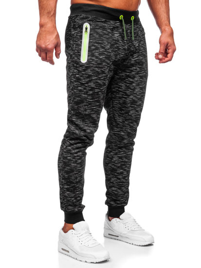 Le pantalon de sport pour homme noir Bolf 55037