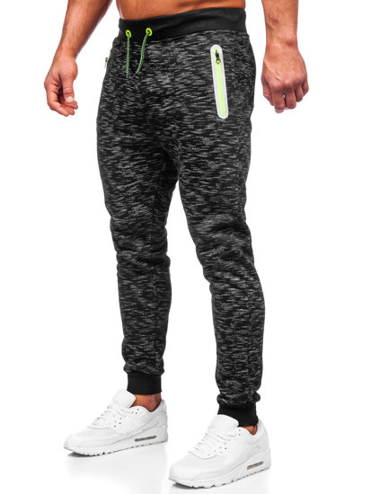 Le pantalon de sport pour homme noir Bolf 55037