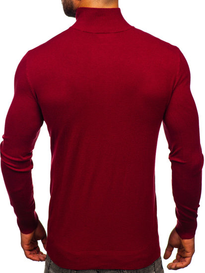 Le pull avec fermeture pour homme bordeaux Bolf MM6004