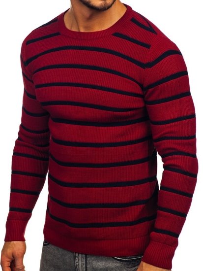 Le pull pour homme bordeaux Bolf 4356