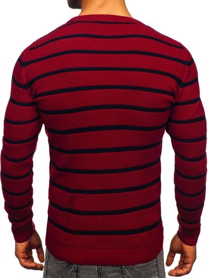 Le pull pour homme bordeaux Bolf 4356