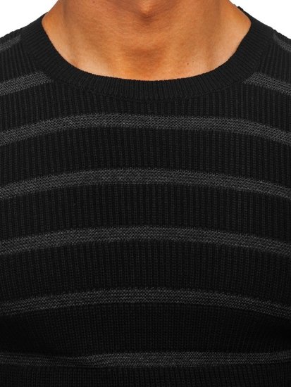 Le pull pour homme noir Bolf 4356