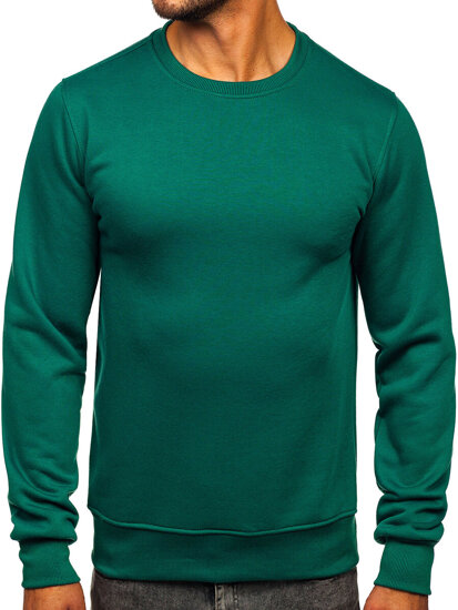 Le sweat-shirt sans capuche pour homme vert Bolf 2001