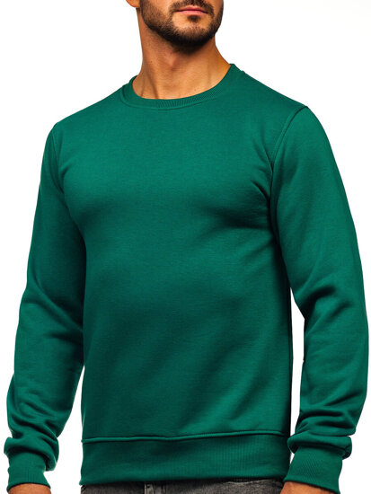 Le sweat-shirt sans capuche pour homme vert Bolf 2001