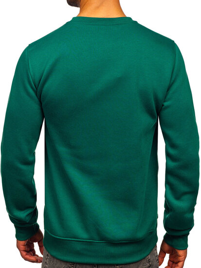 Le sweat-shirt sans capuche pour homme vert Bolf 2001