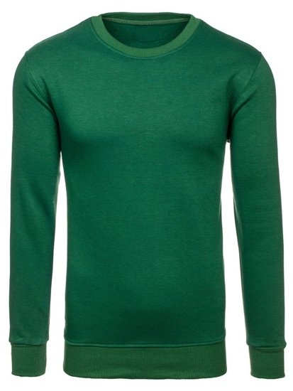 Le sweat-shirt sans capuche pour homme vert Bolf 2001