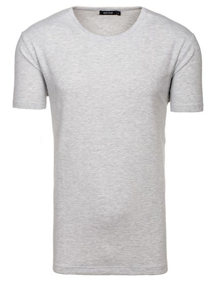 Le t-shirt sans imprimé pour homme gris Bolf T1281