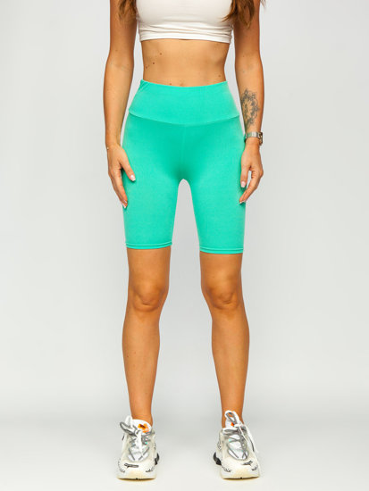 Legging court côtelé pour femme vert menthe Bolf 5YY734