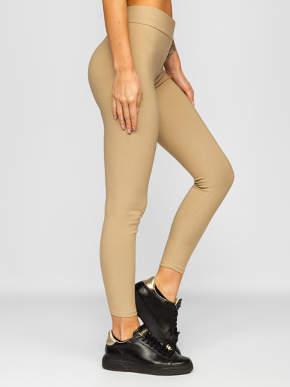 Legging pour femme beige Bolf YW01053      