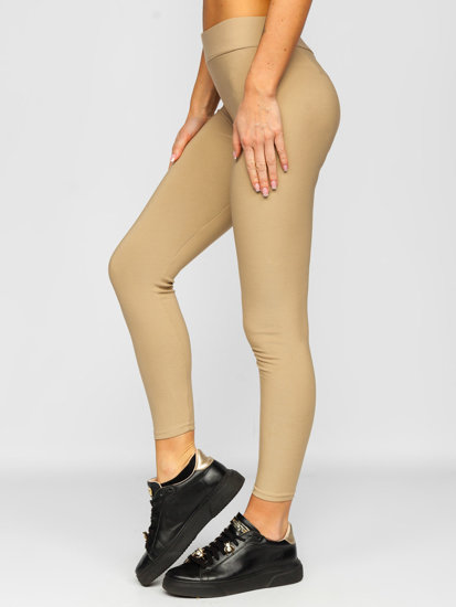 Legging pour femme beige Bolf YW01053      