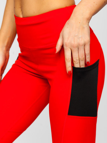 Legging pour femme rouge Bolf XL009