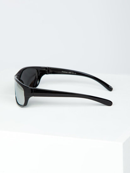 Lunettes de soleil noir-argent Bolf PLS12