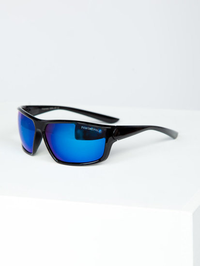 Lunettes de soleil noir-bleu Bolf PLS7