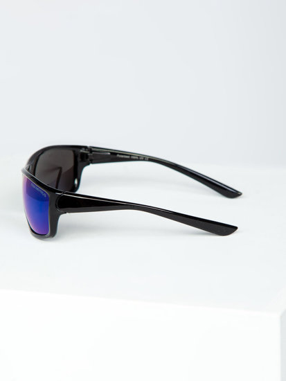 Lunettes de soleil noir-bleu Bolf PLS7