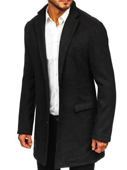 Manteau d'hiver pour homme noir Bolf 1047-1