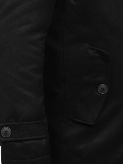 Manteau d'hiver pour homme noir Bolf M3142