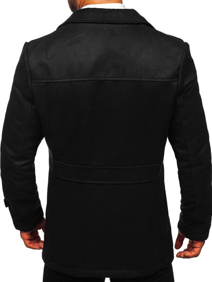 Manteau d'hiver pour homme noir Bolf M3142