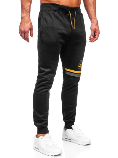 Noir sportif pantalon pour homme Bolf AM108