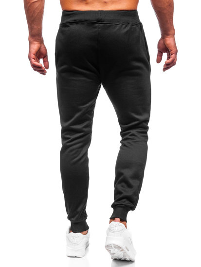 Noir sportif pantalon pour homme Bolf AM108