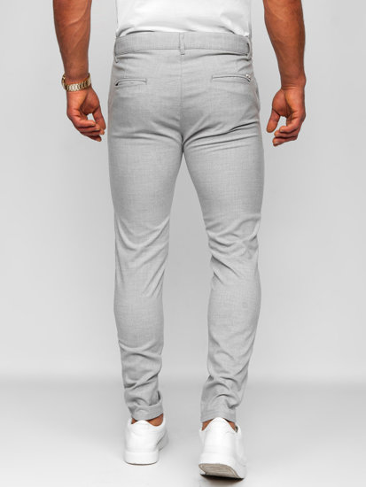 Pantalon chino en tissu pour homme gris Bolf 0041