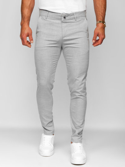 Pantalon chino en tissu pour homme gris Bolf 0041