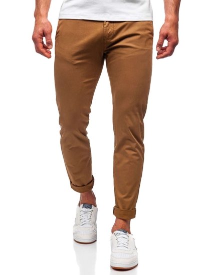 Pantalon chino pour homme camel Bolf 1146