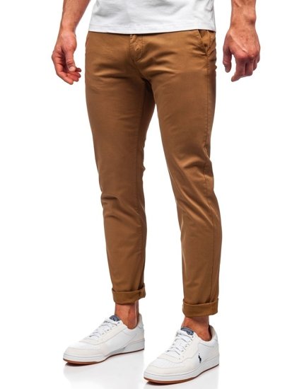 Pantalon chino pour homme camel Bolf 1146