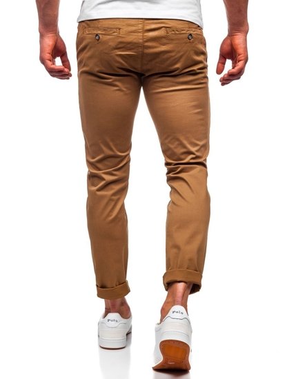 Pantalon chino pour homme camel Bolf 1146