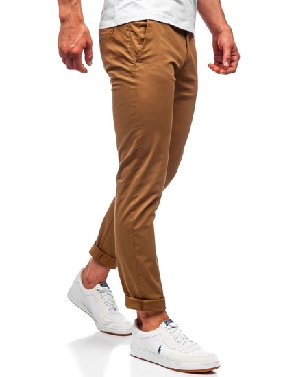 Pantalon chino pour homme camel Bolf 1146