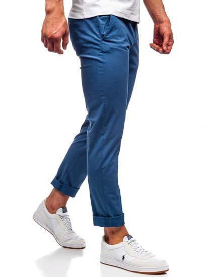 Pantalon chino pour homme indigo Bolf 1146