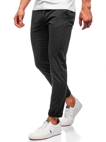 Pantalon chino pour homme noir Bolf 1146     