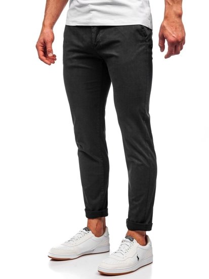 Pantalon chino pour homme noir Bolf 1146     