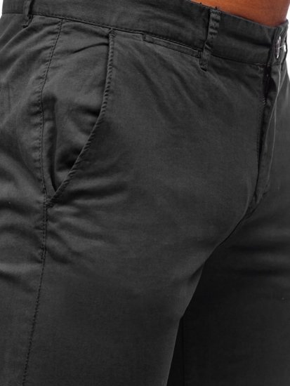 Pantalon chino pour homme noir Bolf 1146     