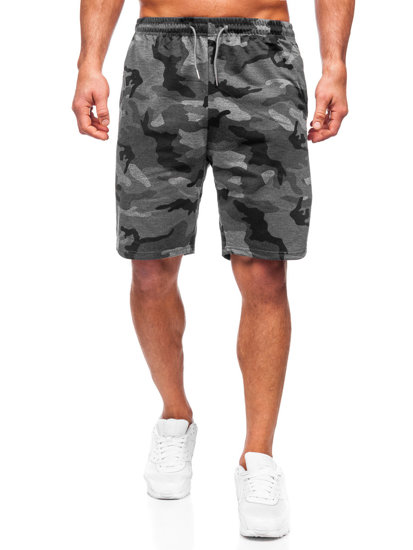 Pantalon court de sport camo pour homme graphite Bolf 8K283