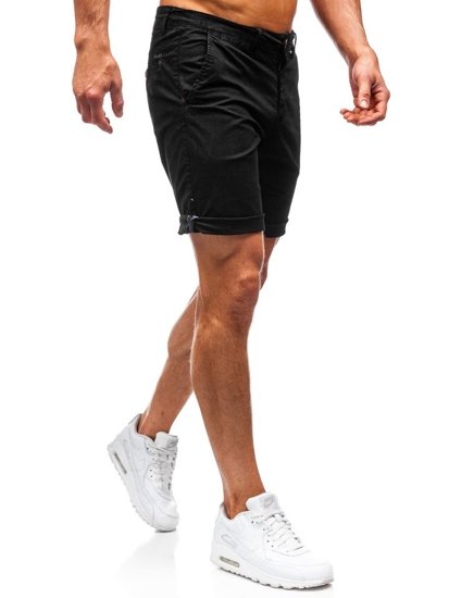 Pantalon court short pour homme noir Bolf 5919 